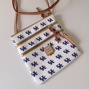 Dooney & Bourke - University of Kentucky 3 Zipper Crossbody Bag - NWOT